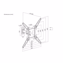 Equip 23"-55" Full Motion TV Wall Mount Bracket - Additional view 8