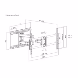Equip 43"-100" Full Motion TV Mount Bracket - Additional view 7
