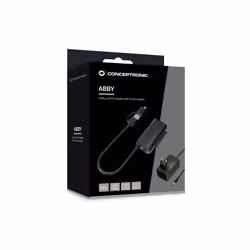 Conceptronic ABBY21B USB 3.0 SATA Adapter with Power Adapter, 2.5"/3.5" SATA HDD/SSD, 2-in-1 USB C/A Cable - Additional view 5