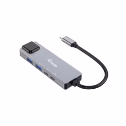 Equip 5 in 1 Multifunctional Adapter, 2.5GbE, USB-A x 2, USB-C x 1, USB-C , 100W USB PD