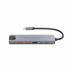 Conceptronic DONN29G 6-in-1 USB 3.2 Gen 2 Docking Station, 4K60Hz HDMI, USB-A 10Gbps x 2, USB-C 10Gbps, GbE LAN, 140W USB PD 3.1