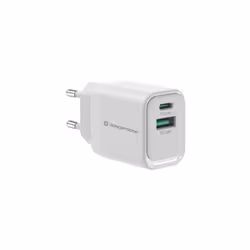 Conceptronic ALTHEA19W33 2-Port 33W GaN USB PD Charger, USB-C x 1, USB-A x 1, QC 3.0, PPS, PD 3.0, Indoor, AC, 20 V, White