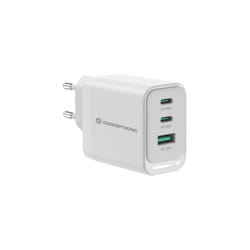 Conceptronic ALTHEA21W65 3-Port 65W GaN USB PD Charger, USB-C x 2, USB-A x 1, QC 3.0, PPS, PD 3.0