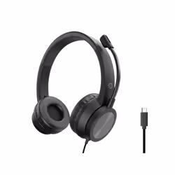 Conceptronic POLONA05BC Stereo USB-C Headset, Noise Cancelling Microphone, Wired, Calls/Music, 20 - 22000 Hz, 165 g, Headset, ...