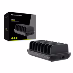 Conceptronic OZUL07B 160W 7-Port USB PD Charging Station, USB-C x 7, PD 3.0 - Additional view 4