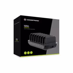 Conceptronic OZUL07B 160W 7-Port USB PD Charging Station, USB-C x 7, PD 3.0 - Additional view 5