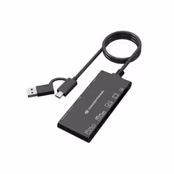 Conceptronic BIAN10B 7-in-1 Card Reader USB 3.0, SD x 2, MicroSD x 2, MS, CF, xD, CF, MMC, Memory Stick (MS), MicroSD (TransF ...