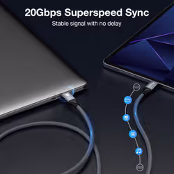 Equip USB4 Gen 2x2 C to C Cable, 3.0m, PD 100W, 4K/60Hz, 20Gbps, Black - Additional view 8