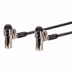 Conceptronic CUSTODIO02BNTM Keyed Dual Head Laptop Lock, Nano Lock Slot, Master Keyed Compatible, 1.8m - Additional view 2