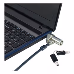 Conceptronic CUSTODIO02BNTM Keyed Dual Head Laptop Lock, Nano Lock Slot, Master Keyed Compatible, 1.8m - Additional view 5