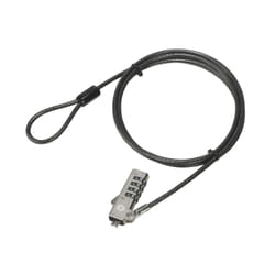 Conceptronic CUSTODIO01BW Combination Laptop Lock, Wedge Slot, 1.8m