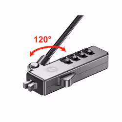 Conceptronic CUSTODIO01BW Combination Laptop Lock, Wedge Slot, 1.8m - Additional view 5