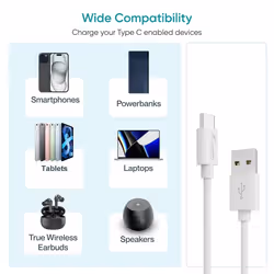 Equip USB 2.0 Cable, USB-A Male to USB-C Male, 1m White - Additional view 6