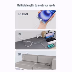 Equip USB 2.0 Cable, USB-A Male to USB-C Male, 1m White - Additional view 8