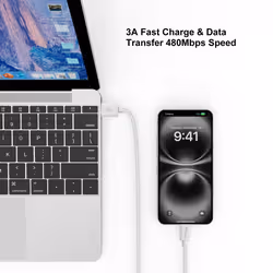 Equip USB 2.0 Cable, USB-A Male to USB-C Male, 2m White - Additional view 7