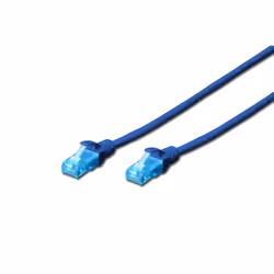 Digitus CAT 5e U/UTP patch cord, 0.5 m, Cat5e, U/UTP (UTP), RJ-45, RJ-45, Blue