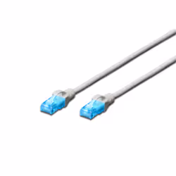 Digitus CAT 5e U/UTP patch cord, 10 m, Cat5e, U/UTP (UTP), RJ-45, RJ-45, Grey