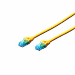 Digitus CAT 5e U/UTP patch cord, 2 m, Cat5e, U/UTP (UTP), RJ-45, RJ-45, Yellow