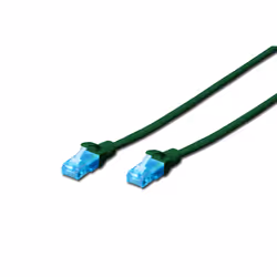 Digitus CAT 5e U/UTP patch cord, 10 m, Cat5e, U/UTP (UTP), RJ-45, RJ-45, Green
