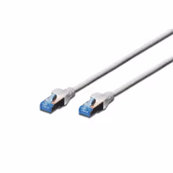 Digitus CAT 5e SF/UTP patch cord, 10 m, Cat5e, SF/UTP (S-FTP), RJ-45, RJ-45, Grey