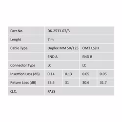 Digitus Fiber Optic Multimode Patch Cord, OM 3, LC / LC - Additional view 5
