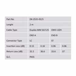 Digitus Fiber Optic Multimode Patch Cord, OM 3, LC / ST - Additional view 4