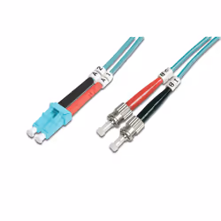 Digitus Fiber Optic Multimode Patch Cord, OM 3, LC / ST, 3 m, I-VH, OM3, LC, ST