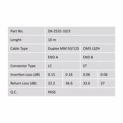 Digitus Fiber Optic Multimode Patch Cord, OM 3, LC / ST - Additional view 4
