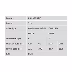 Digitus Fiber Optic Multimode Patch Cord, OM 3, LC / SC - Additional view 5