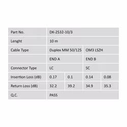 Digitus Fiber Optic Multimode Patch Cord, OM 3, LC / SC - Additional view 5