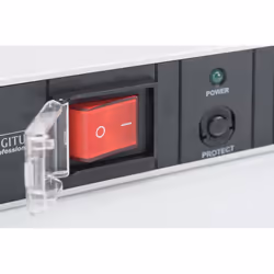 Digitus aluminum outlet strip with overload protection, 7 safety outlets, 2 m supply safety plug - Additional view 6