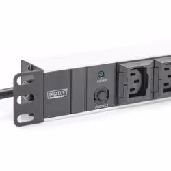 Digitus aluminum outlet strip, 10 outlets, 2 m supply IEC C14 plug - Additional view 4