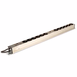 Digitus aluminum outlet strip with overload protection, 12 safety outlets, 2 x 2 m supply safety plug - Additional view 4