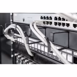 Digitus Cable routing panel with cable routing brackets for 483 mm (19") cabinets, 1U - Additional view 4