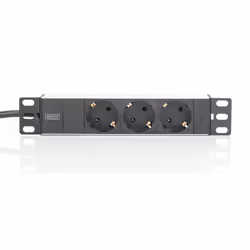 Digitus aluminium outlet strip, 3 safety outlets, 2 m supply safety plug - Additional view 5