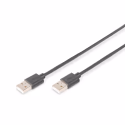 Digitus USB 2.0 connection cable, 5 m, USB A, USB A, USB 2.0, Male/Male, Black