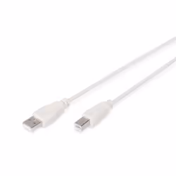 Digitus USB connection cable, 1.8 m, USB A, USB B, USB 2.0, Male/Male, Beige