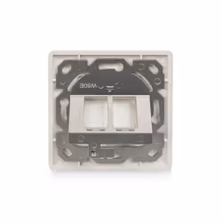 Digitus Wallplate for Keystone Modules, German type, middle plate 50x50 mm, frame 80x80 mm - Additional view 4