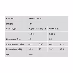 Digitus Fiber Optic Multimode Patch Cord, OM4, SC / SC - Additional view 5