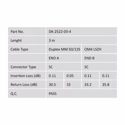 Digitus Fiber Optic Multimode Patch Cord, OM4, SC / SC - Additional view 5