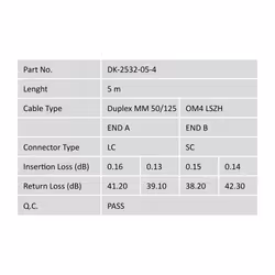 Digitus Fiber Optic Multimode Patch Cord, OM4, LC / SC - Additional view 5
