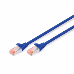 Digitus CAT 6 S/FTP patch cord, 0.25 m, Cat6, S/FTP (S-STP), RJ.5, RJ-45, Blue