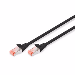 Digitus CAT 6 S/FTP patch cord, 2 m, Cat6, S/FTP (S-STP), RJ-45, RJ-45, Black