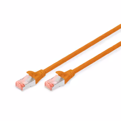 Digitus CAT 6 S/FTP patch cord, 0.5 m, Cat6, S/FTP (S-STP), RJ-45, RJ-45, Orange