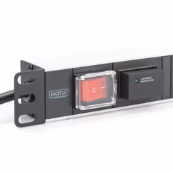 Digitus aluminum outlet strip with switch, 7 safety outlets, 2 m supply with surge protection - Additional view 4