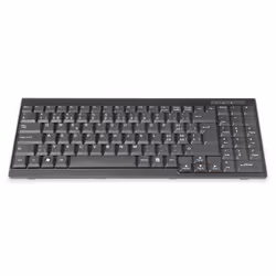 Digitus Keyboard Suitable for TFT Consoles, Swiss Layout, Full-size (100%), Wired, Black