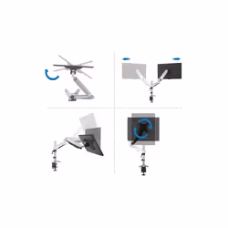 Digitus Universal Single Monitor Mount with gas spring and clamp mount - Additional view 5
