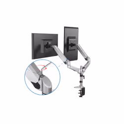 Digitus Universal Dual Desktop Monitor Mount with gas spring and clamp mount - Additional view 5