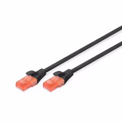 Digitus CAT 6 U/UTP patch cord - LSZH, 0.25 m, Cat6, U/UTP (UTP), RJ-45, RJ-45, Black