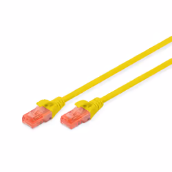 Digitus CAT 6 U/UTP patch cord - LSZH, 5 m, Cat6, U/UTP (UTP), RJ-45, RJ-45, Yellow